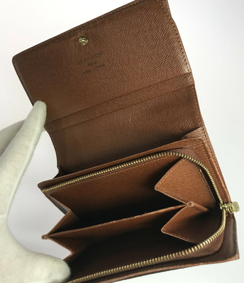 Louis Vuitton Monogram Bi fold Tresor Wallet Billet Portemonnaie Brown